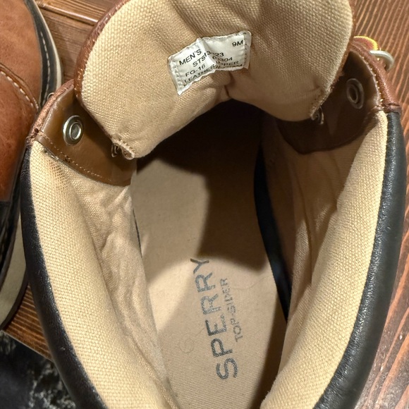 Sperry Tan Leather Lace-Up Boots - Picture 4 of 7